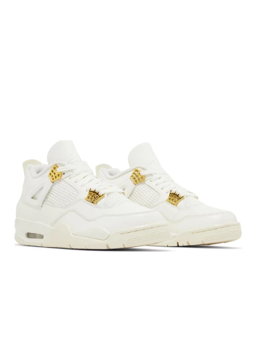 Women's Air Jordan 4 Retro 'White Metallic Gold